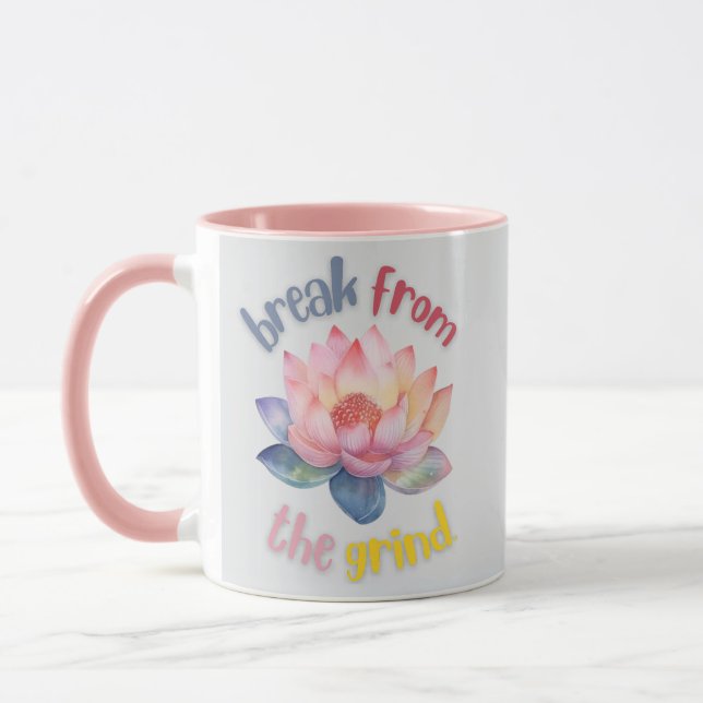 Tasse à café Fleur de Lotus (Gauche)