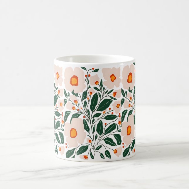 Tasse à café Fleur esthétique (Centre)