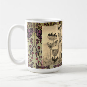 Tasse à café - Fleurs ondulées