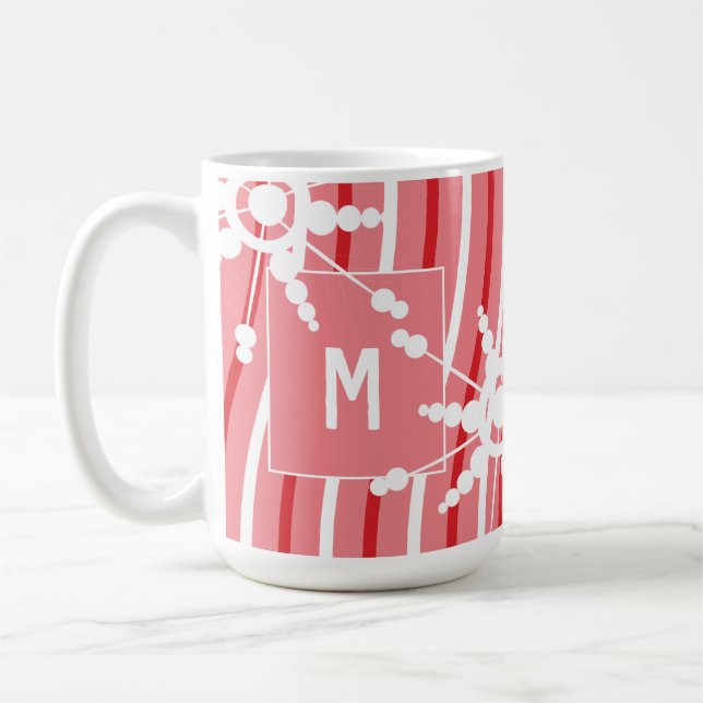 Tasse à café flocon de neige de Noël arc-en-ciel a (Gauche)