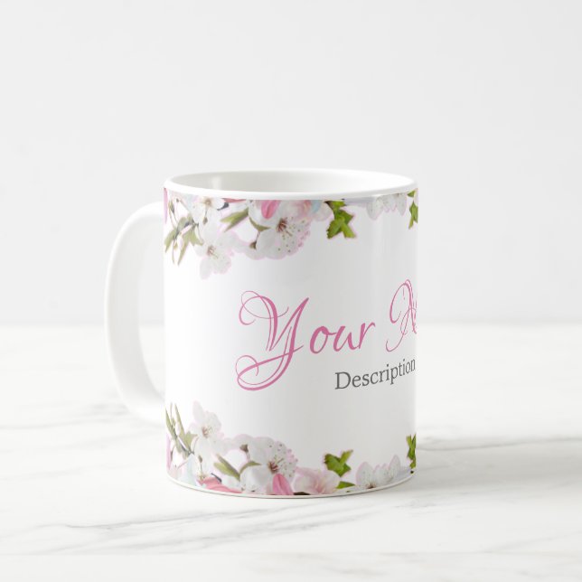Tasse à café - Floral (Devant gauche)