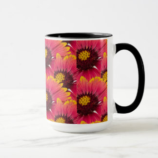 Tasse à café florale à cône rose
