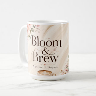 Tasse à café florale Bloom & Brew.