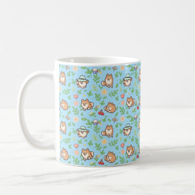 Tasse à café florale de printemps pour les amoureu (Gauche)