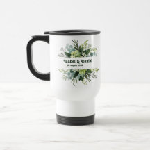 Tasse à café florale moderne et girly