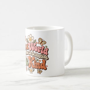 Tasse à café florale rétro vintage Soyez Gentil