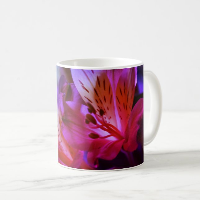 Tasse à café florale simple moderne (Devant droit)