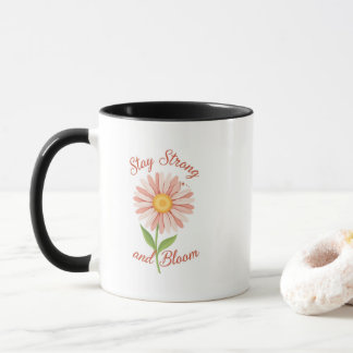 Tasse à café florale Stay Strong et Bloom Cute Dai