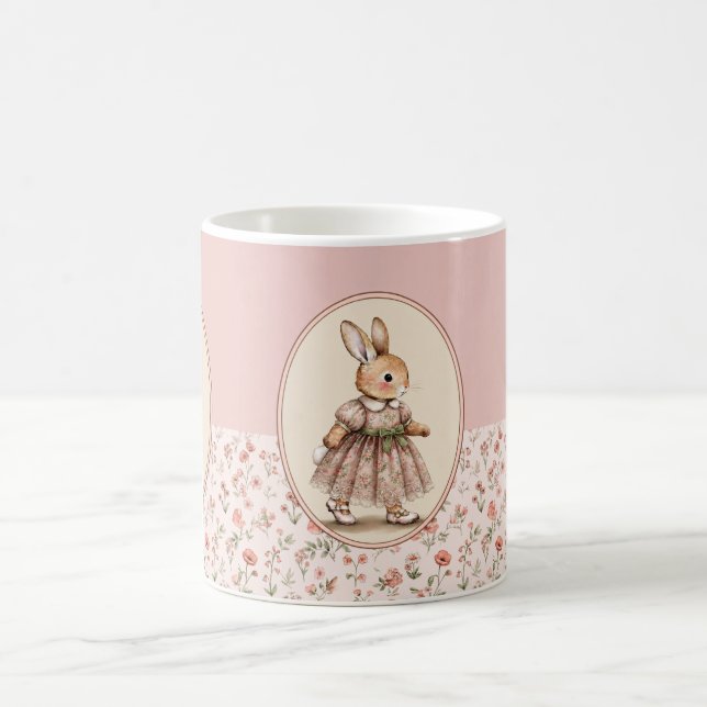 Tasse à café florale vintage (Centre)