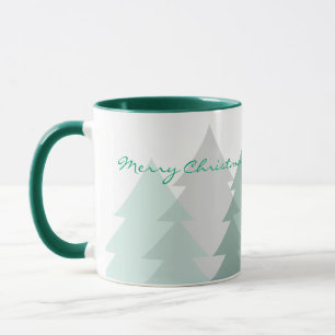 Tasse à café Forêts de Noël en Bois