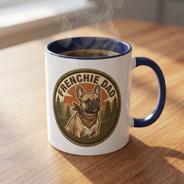Tasse à café Frenchie Dad | Cadeau pour papa de bo (Créateur téléchargé)