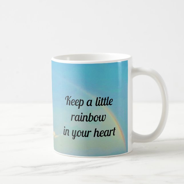 Tasse à café Gardez un petit arc-en-ciel (Droite)
