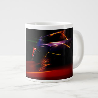tasse à café géant de la danse de voiture violette