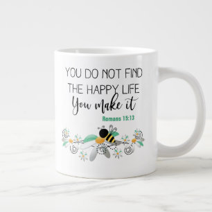 Tasse à café géante à deux côtés