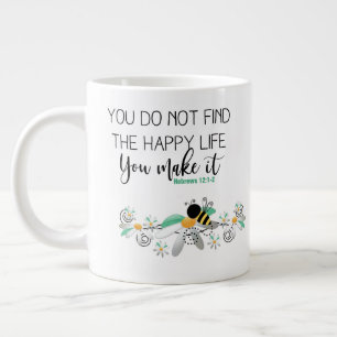 Tasse à café géante à deux côtés