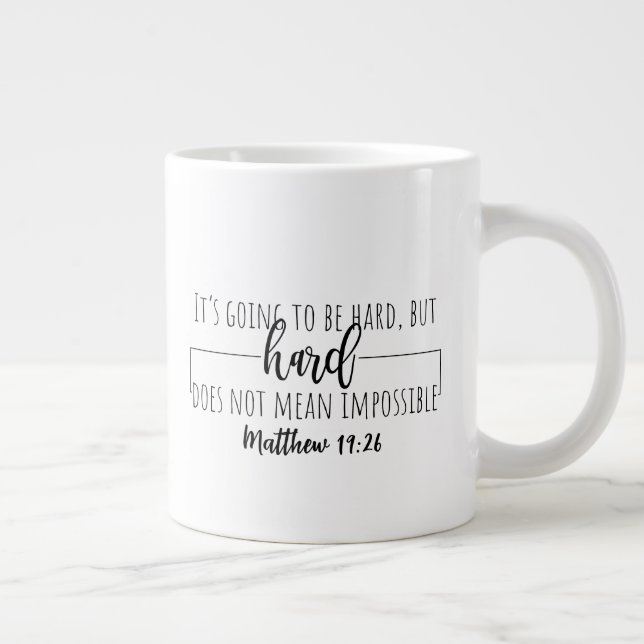 Tasse à café géante à deux côtés (Droite)