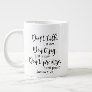 Tasse à café géante à deux côtés