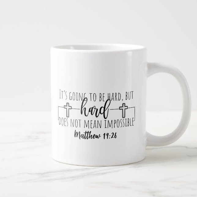 Tasse à café géante à deux côtés (Droite)