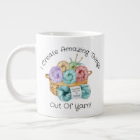 Tasse à café géante personnalisée au crochet