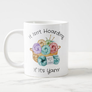 Tasse à café géante personnalisée au crochet drôle