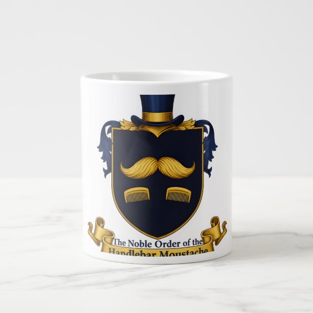 Tasse à café Gentleman Moustache Guidon (Devant)