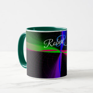 Tasse à café géométrique à vague à quatre voies