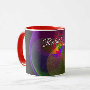 Tasse à café géométrique mélange de couleurs d'agr