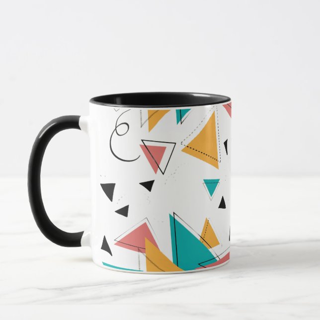 Tasse à café géométrique rétro (Gauche)