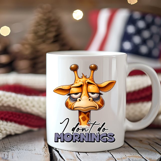 Tasse à café girafe drôle Cadeau d'animal hilarant (Créateur téléchargé)