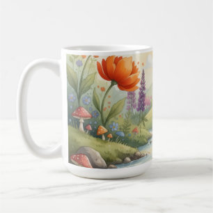 tasse à café gnome de forêt fantaisiste