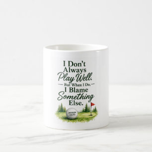 Tasse à café Golf Cadeau d'humour de golfeur Citat