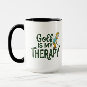 Tasse à café Golfeur - Le golf est ma thérapie Tas