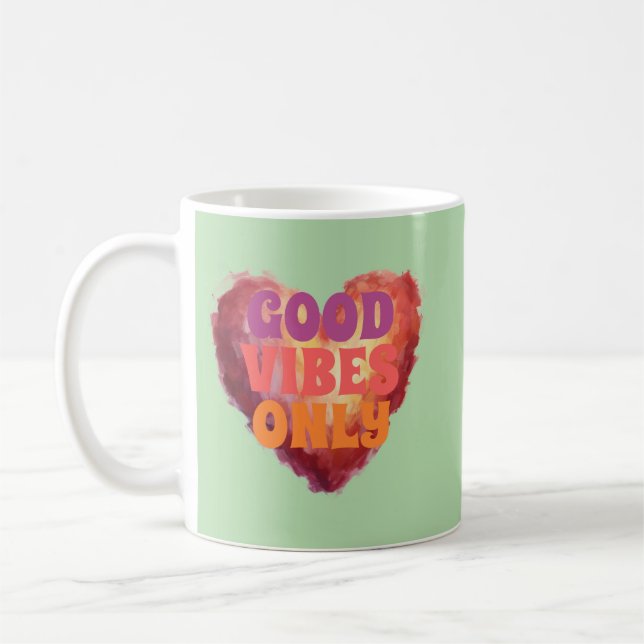 Tasse à café Good Vibes Only à acheter absolument (Gauche)