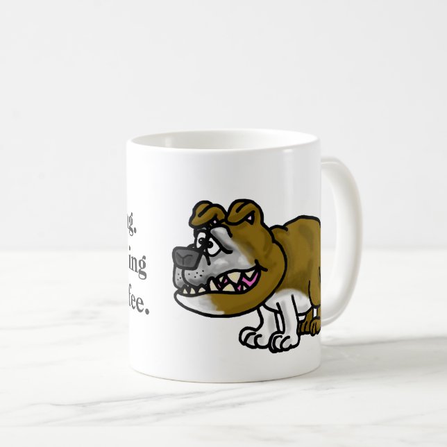 Tasse à café Growling BullDog (Devant droit)