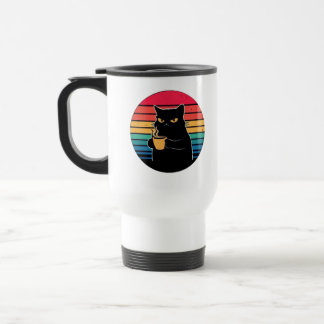 Tasse à café Grumpy Cat – Matin rétro vintage drôl