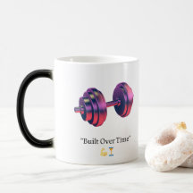Tasse à café Haltère Motivationnelle Construite Au
