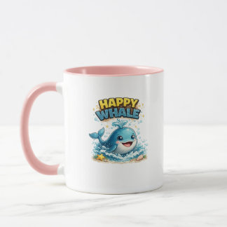Tasse à café Happy Whale Cute Ocean