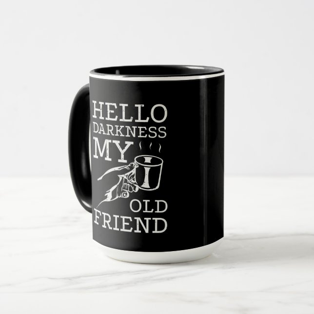 Tasse à café Hello Darkness My Old Friend (Devant gauche)