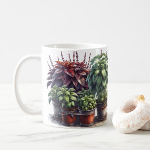 Tasse à café Herbes culinaires Jardin d'herbes de