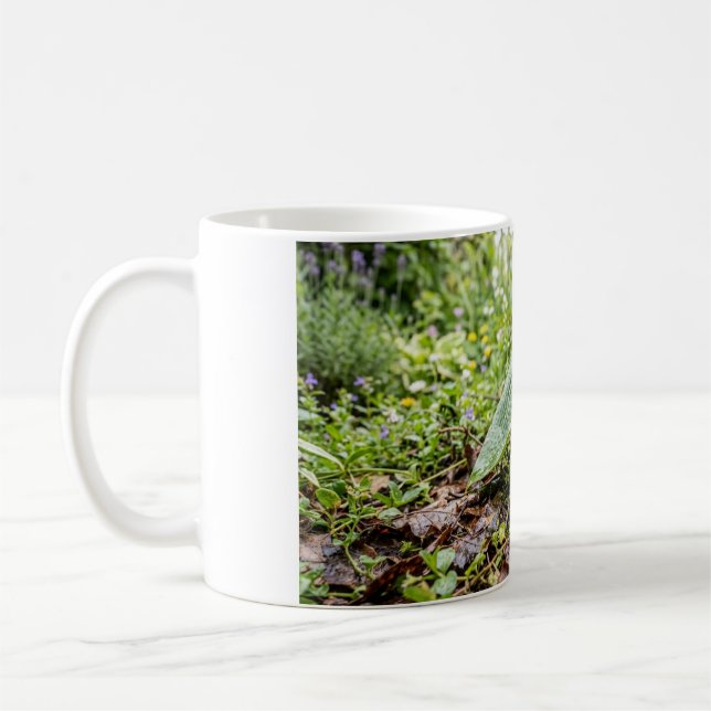 Tasse à café Hérisson regardant sous une feuille (Gauche)