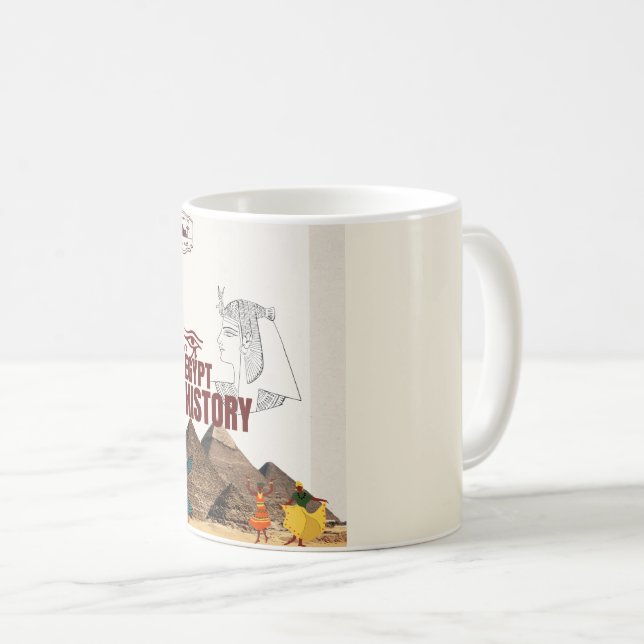 Tasse à café Histoire de l'Égypte ancienne | Céram (Devant droit)