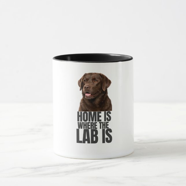 Tasse à café Home is Where the Lab is (Centre)
