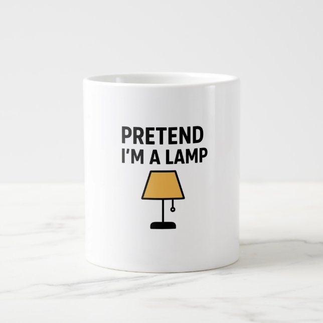 Tasse à café illustrée « Faites comme si j'étais u (Devant)