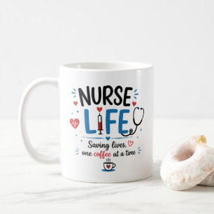 Tasse à café Infirmière de la vie Cadeau drôle pou