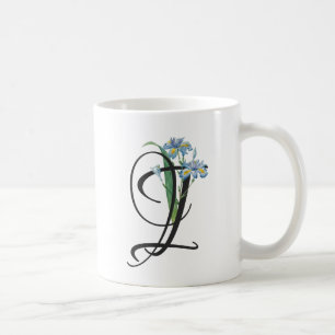 Tasse à café initiale I, Iris vintage