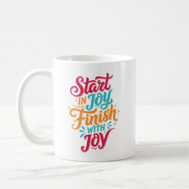 Tasse à café Inspirante Colorée (Gauche)