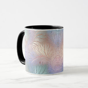 Tasse à café iridescente abstraite moderne