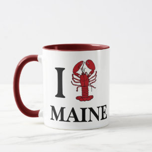 Tasse à café J'adore le Maine Homard du Maine - Ca