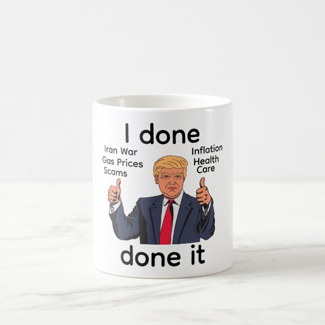 Tasse à café J'ai fini de le faire (Centre)