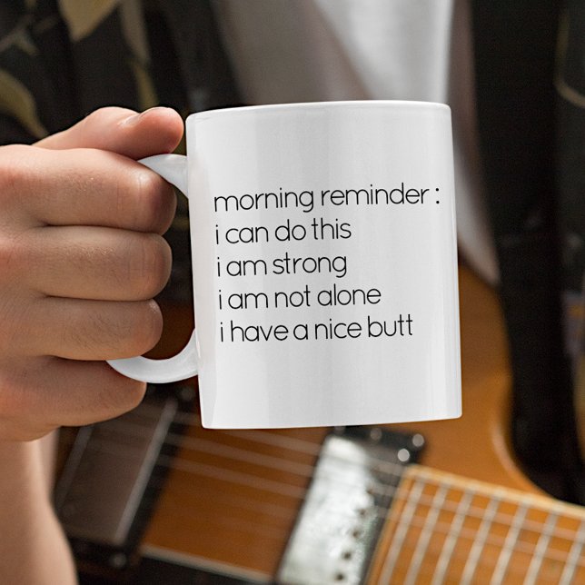 Tasse à café « J'ai un beau derrière » avec citati (Créateur téléchargé)